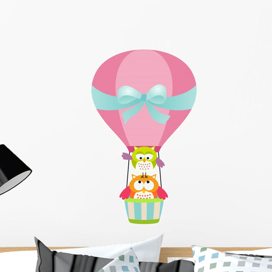 Owls in a Hot Air Balloon