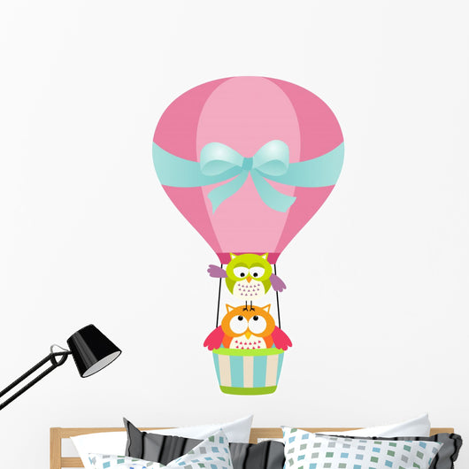 Owls in a Hot Air Balloon