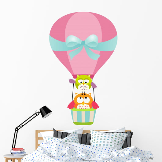 Owls in a Hot Air Balloon