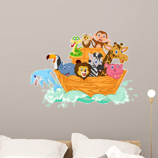 Noah's Ark cartoon Wall Decal
