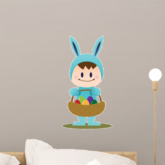 Easter Bunny carry egg basket
