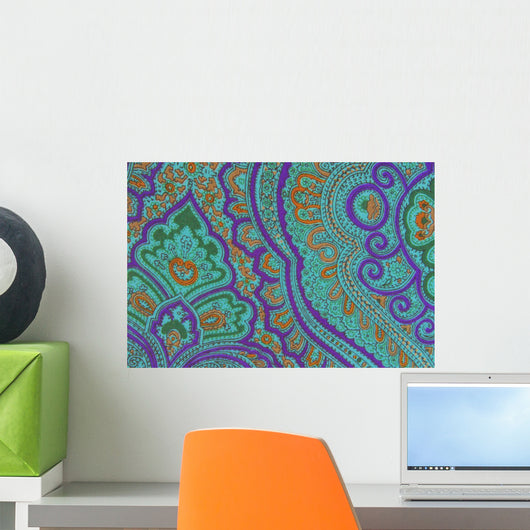 Floral Ornamental Fabric Texture Wall Decal