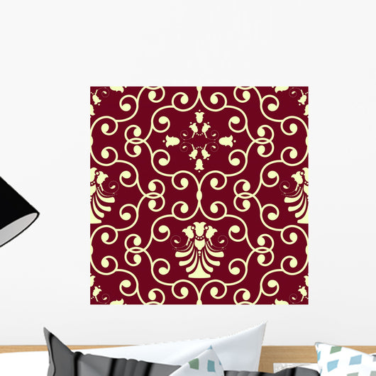 Seamless Vintage Wallpaper Pattern Wall Decal