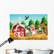 Happy Farm Animals Wall Decal