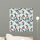 Forest Seamless Pattern Wall Decal Design 1