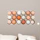 Colorful chicken eggs in tray Wall Mural