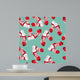 Red Sneakers Green Wall Decal