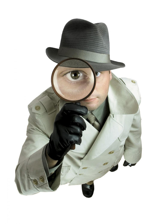Detective with Magnifying Glass Wall Decal