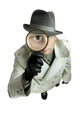 Detective with Magnifying Glass Wall Decal