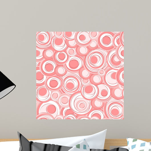 Abstract Seamless round Shapes Wall Decal