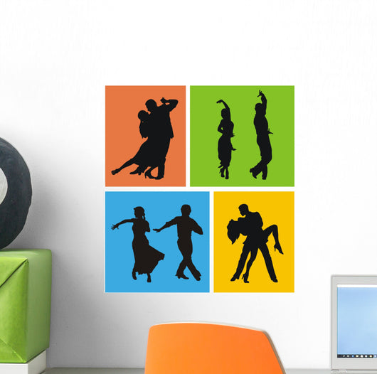 Dancers of American Latin Dances Wall Mural