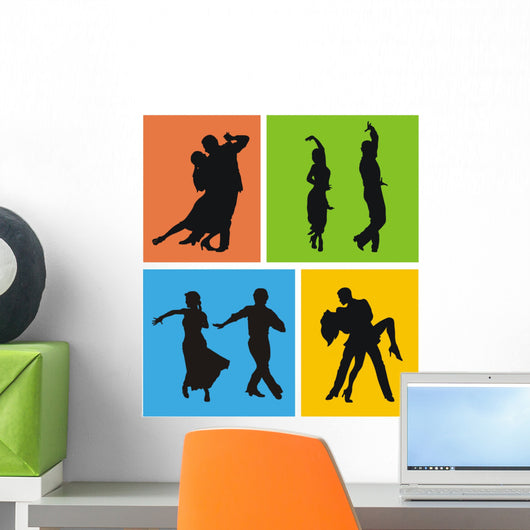 Dancers of American Latin Dances Wall Mural