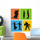 Dancers of American Latin Dances Wall Mural