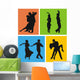 Dancers of American Latin Dances Wall Mural