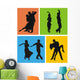 Dancers of American Latin Dances Wall Mural