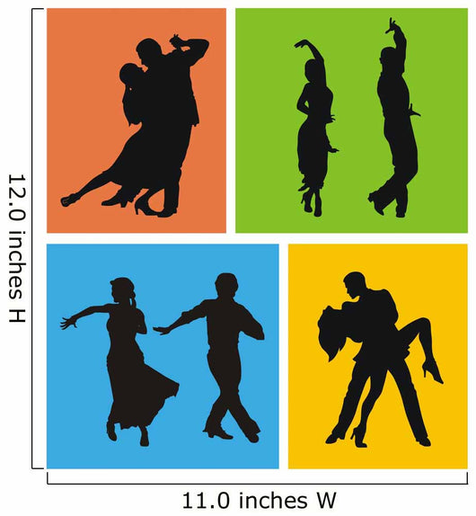 Dancers of American Latin Dances Wall Mural