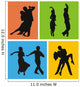 Dancers of American Latin Dances Wall Mural