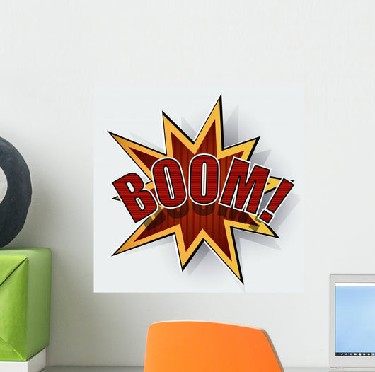 Cartoon boom Wall Decal