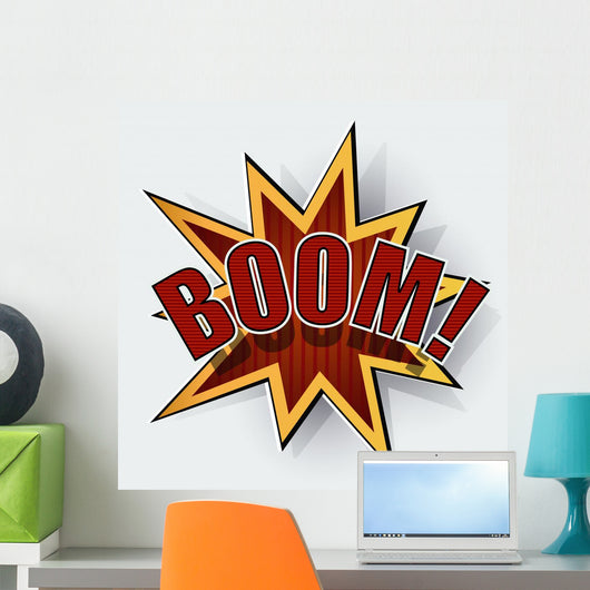 Cartoon boom Wall Decal