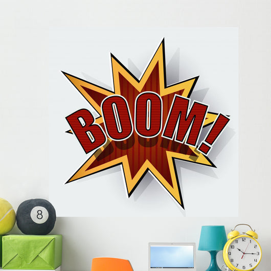 Cartoon boom Wall Decal