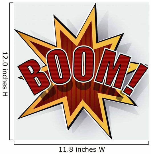Cartoon boom Wall Decal