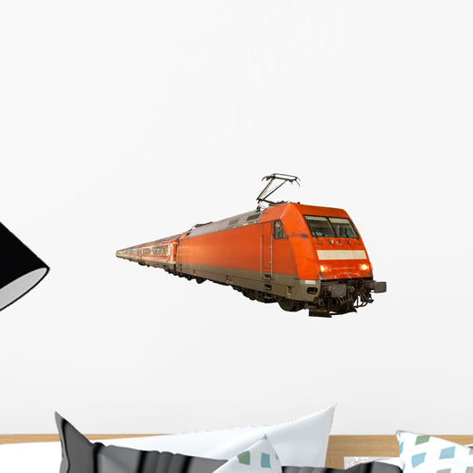 German Train Isolated on White Background