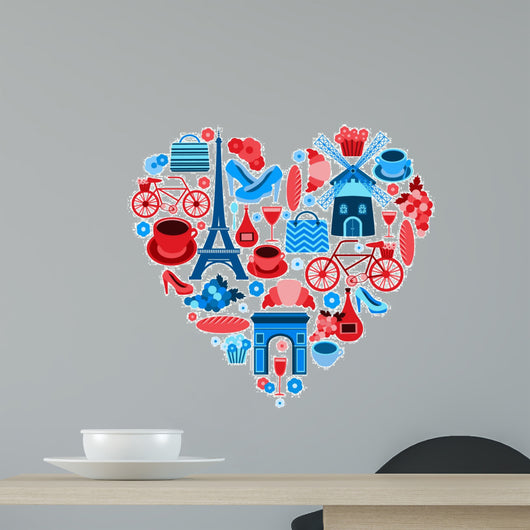 Love Paris heart symbol