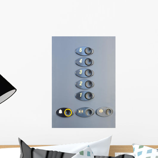 Elevator buttons Wall Mural