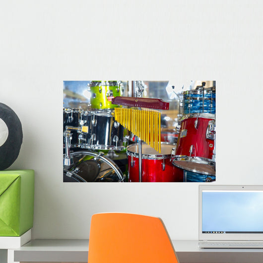 Percussion at the music store Wall Mural