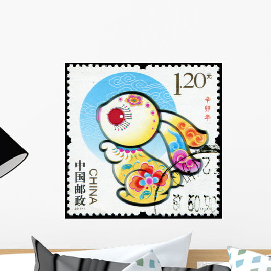 Year of the Rabbit in Postage Stamp