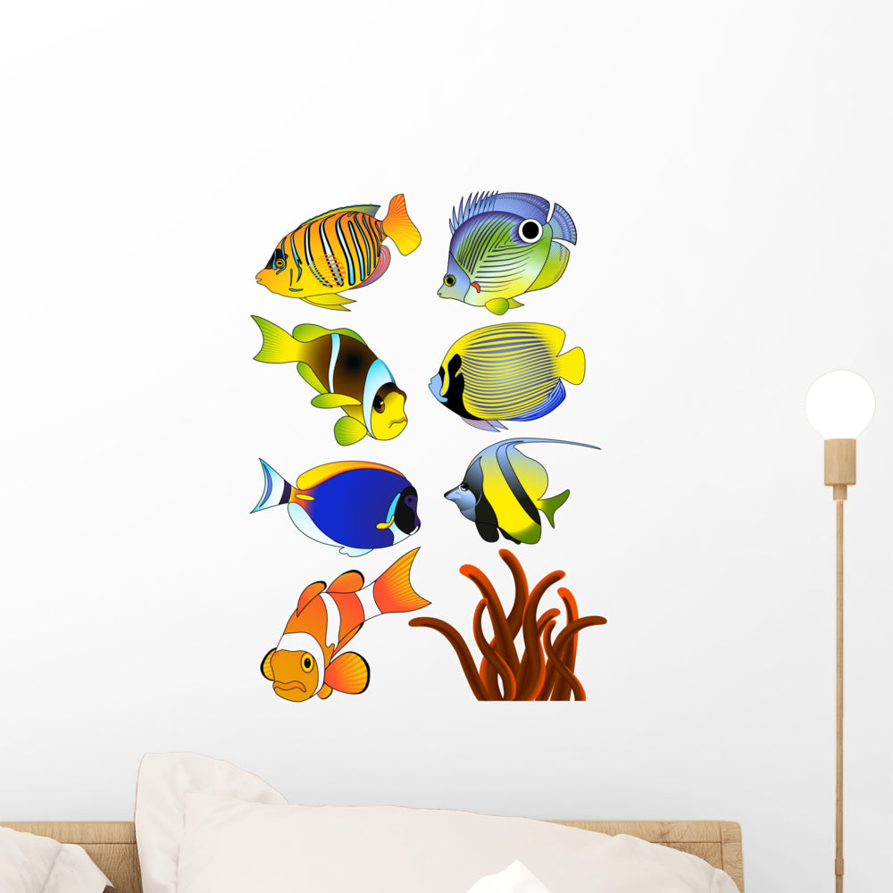 Exotic Fish Wall Stickers Wallmonkeys