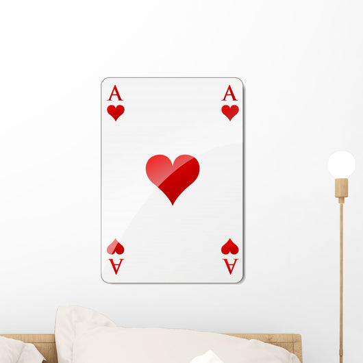 ace of hearts Wall Decal