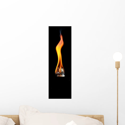 burning ice Wall Mural