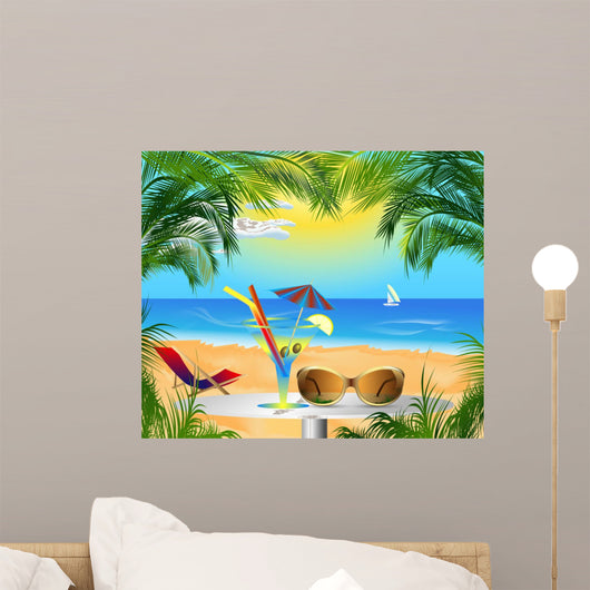 Summer Card with Sea