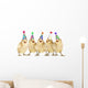 Yellow Baby Chicks Singing Happy Birthday Wall Mural