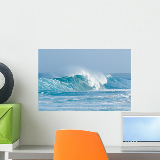 cresting wave Wall Mural