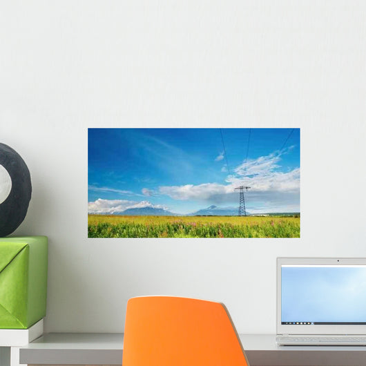 Landscape with Mountains and Wall Decal