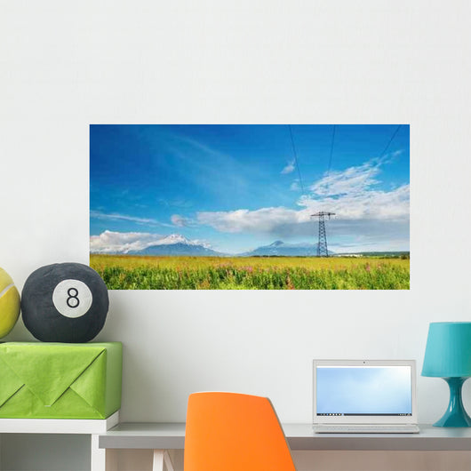 Landscape with Mountains and Wall Decal