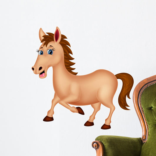 Horse cartoon character Wall Decal