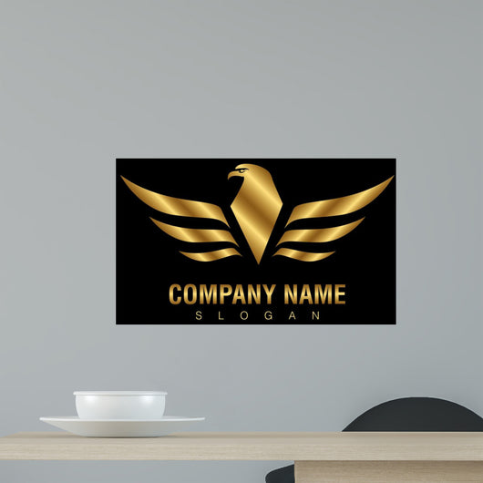 Gold Eagle Logo Wall Mural