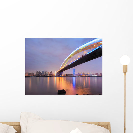 Shanghai Lupu Bridge across Wall Mural