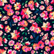 Bright Painted Flowers Seamless Wall Decal