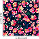 Bright Painted Flowers Seamless Wall Decal