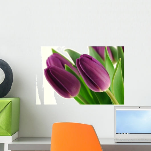 Purple tulips Wall Decal