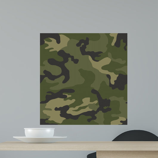 Micro Pattern Camouflage Seamless Wall Decal