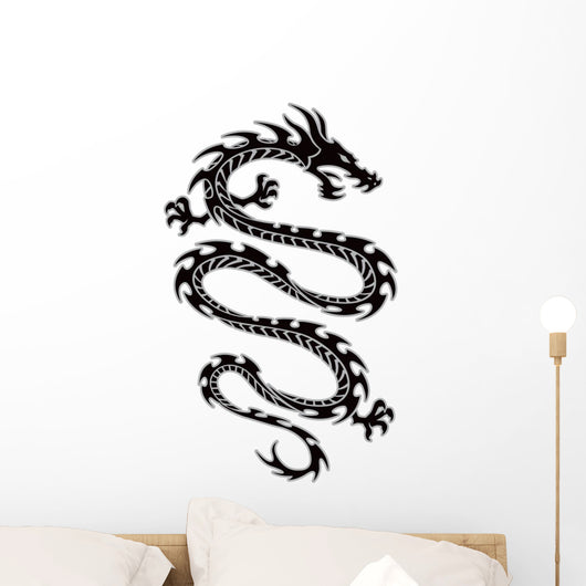 Tribal dragon tattoo Wall Decal