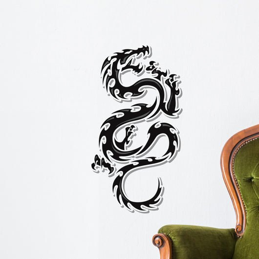 Fire dragon tattoo Wall Decal