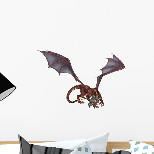 Red Dragon Wall Decal