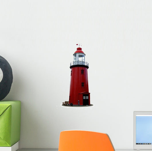 red lighthouse Wall Decal