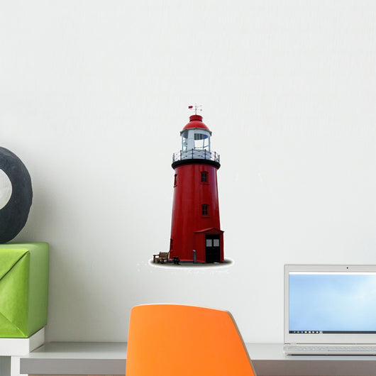 red lighthouse Wall Decal